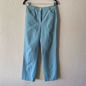 ST. JOHN Sport Essentials Blue Jeans Size 6 Cotton Luxury Quality Casual